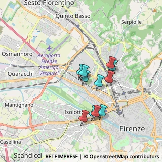 Mappa Via di Novoli, 50100 Firenze FI, Italia (1.40727)