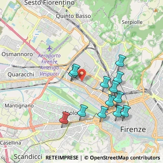 Mappa Via di Novoli, 50100 Firenze FI, Italia (1.98615)