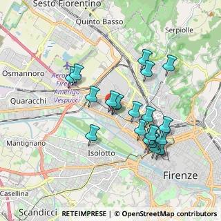 Mappa Via di Novoli, 50100 Firenze FI, Italia (1.6985)