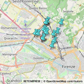 Mappa Via di Novoli, 50127 Firenze FI, Italia (1.126)