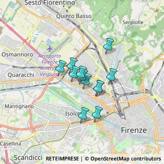 Mappa Via di Novoli, 50100 Firenze FI, Italia (1.12917)