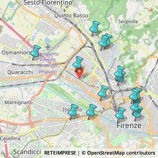 Mappa Via di Novoli, 50100 Firenze FI, Italia (2.53467)