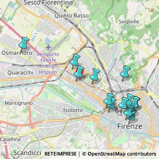 Mappa Via di Novoli, 50100 Firenze FI, Italia (2.55643)