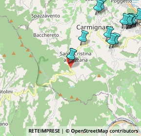 Mappa Via Vergheretana, 59015 Carmignano PO, Italia (3.21)