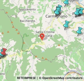 Mappa Via Vergheretana, 59015 Carmignano PO, Italia (3.73)