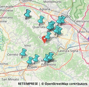 Mappa Via Vergheretana, 59015 Carmignano PO, Italia (6.94294)