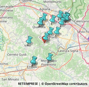 Mappa Via Vergheretana, 59015 Carmignano PO, Italia (7.29765)