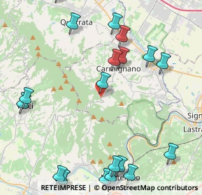 Mappa Via Vergheretana, 59015 Carmignano PO, Italia (5.8245)