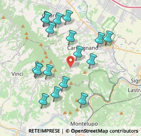 Mappa Via Vergheretana, 59015 Carmignano PO, Italia (4.01824)