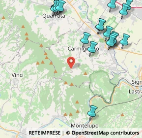 Mappa Via Vergheretana, 59015 Carmignano PO, Italia (5.691)