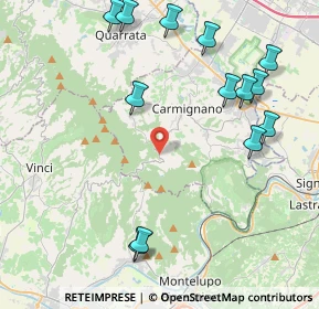 Mappa Via Vergheretana, 59015 Carmignano PO, Italia (5.17538)