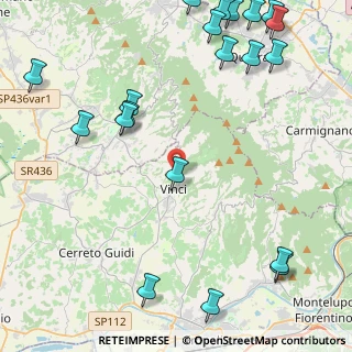 Mappa Via Cino da Pistoia, 50059 Vinci FI, Italia (6.385)