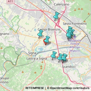 Mappa Via delle Molina, 50058 San Mauro FI, Italia (3.91667)