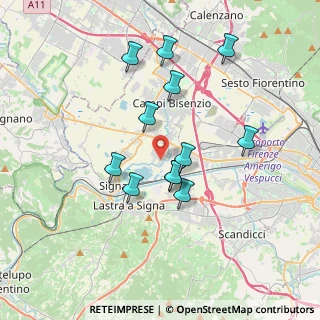 Mappa Via delle Molina, 50058 San Mauro FI, Italia (3.33917)