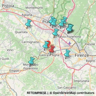Mappa Via Piero Gobetti, 50058 Signa FI, Italia (7.46769)