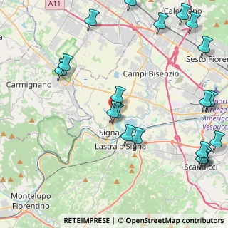 Mappa Via Piero Gobetti, 50058 Signa FI, Italia (5.8945)