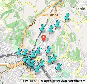 Mappa Via Luisa Sanfelice, 50133 Firenze FI, Italia (1.1325)
