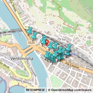 Mappa Via Metella, 18039 Ventimiglia IM, Italia (0.1865)