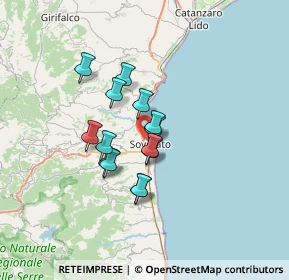 Mappa Via Giuseppe Verdi, 88068 Soverato CZ, Italia (5.27357)