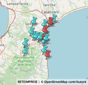 Mappa Via Giuseppe Verdi, 88068 Soverato CZ, Italia (9.90222)