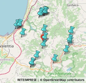 Mappa Via Guglielmo Marconi, 89818 Capistrano VV, Italia (9.1535)