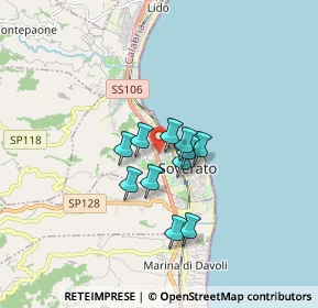 Mappa Via De Cardona, 88068 Soverato CZ, Italia (1.20636)