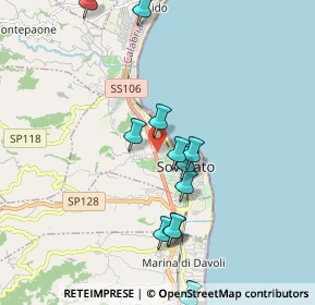 Mappa Via De Cardona, 88068 Soverato CZ, Italia (2.435)