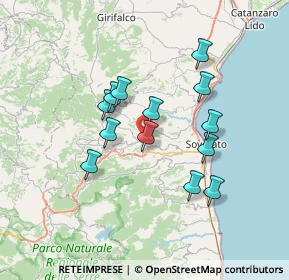 Mappa Unnamed Road, 88060 Petrizzi CZ, Italia (6.57538)