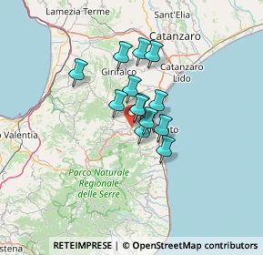 Mappa Unnamed Road, 88060 Petrizzi CZ, Italia (8.88385)