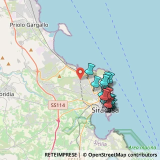 Mappa Via Licata, 96100 Siracusa SR, Italia (3.91941)