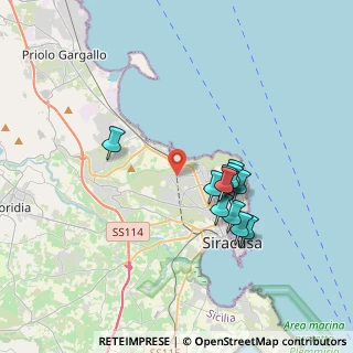 Mappa Via Licata, 96100 Siracusa SR, Italia (3.58545)