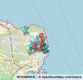 Mappa Via Gaetano Barresi, 96100 Siracusa SR, Italia (1.38917)