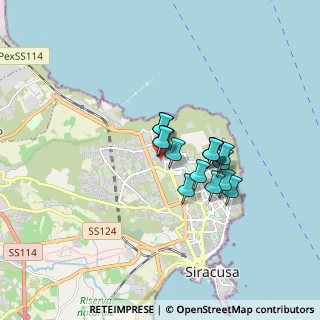 Mappa Via Vizzini, 96100 Siracusa SR, Italia (1.284)