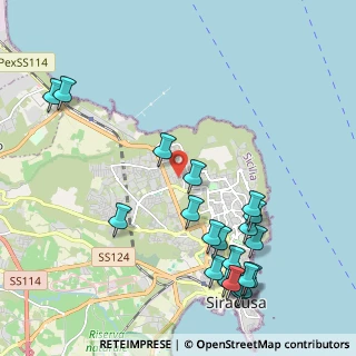 Mappa Via Vizzini, 96100 Siracusa SR, Italia (2.8245)