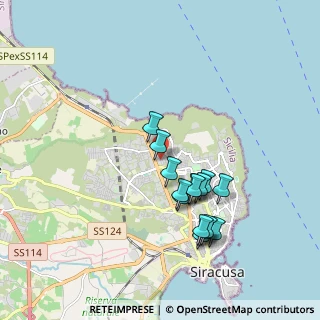 Mappa Via Mascalucia, 96100 Siracusa SR, Italia (1.91733)