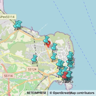 Mappa Via Mascalucia, 96100 Siracusa SR, Italia (2.8645)