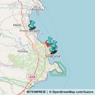 Mappa Via Monsignor Calogero Lauricella, 96100 Siracusa SR, Italia (5.33182)