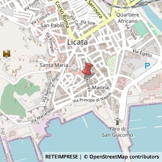 Mappa Via s. andrea 4, 92027 Licata, Agrigento (Sicilia)