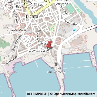 Mappa Piazza Attilio Regolo, 37, 92027 Licata, Agrigento (Sicilia)