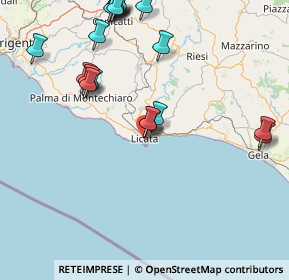 Mappa Via Barrile, 92027 Licata AG, Italia (22.357)