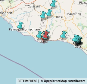 Mappa Via Barrile, 92027 Licata AG, Italia (18.7205)