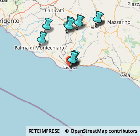 Mappa Via Barrile, 92027 Licata AG, Italia (15.4635)