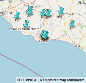 Mappa Via Barrile, 92027 Licata AG, Italia (14.69214)