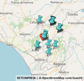 Mappa Viale del Lavoro, 95040 Mazzarrone CT, Italia (10.9575)