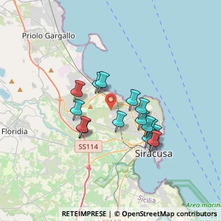 Mappa Via Rosario Corallo, 96100 Siracusa SR, Italia (3.41625)