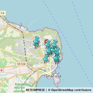 Mappa Via Madre Teresa di Calcutta, 96100 Siracusa SR, Italia (1.23636)