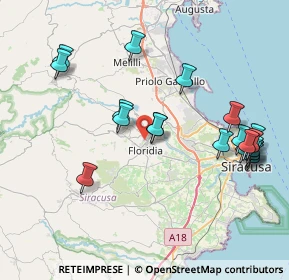 Mappa Piazza Luigi Einaudi, 96014 Floridia SR, Italia (9.7435)