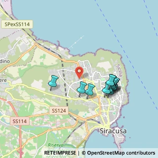 Mappa Via Monsignor Salvatore Gozzo, 96100 Siracusa SR, Italia (1.94308)