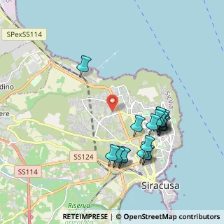 Mappa Via Monsignor Salvatore Gozzo, 96100 Siracusa SR, Italia (2.279)