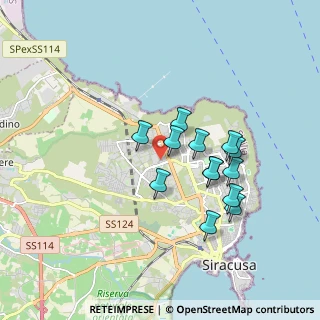 Mappa Via Monsignor Salvatore Gozzo, 96100 Siracusa SR, Italia (1.70846)